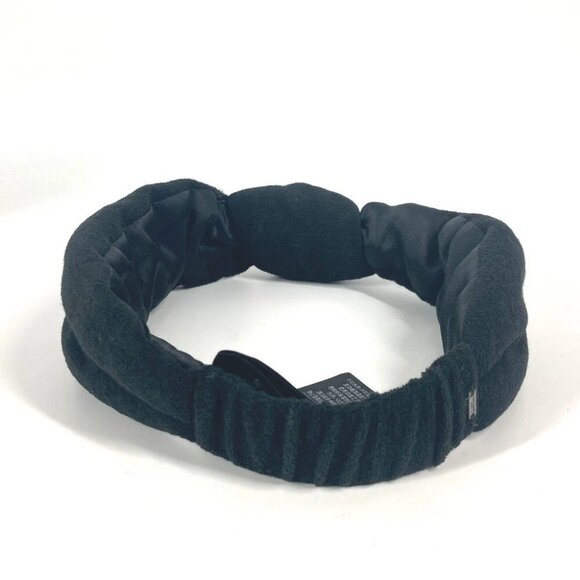 SAINT LAURENT PARIS 682968 headband hair accessories pile hair band cotton Black